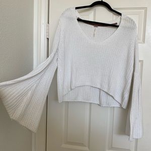 Free people bell bottom sleeve sweater